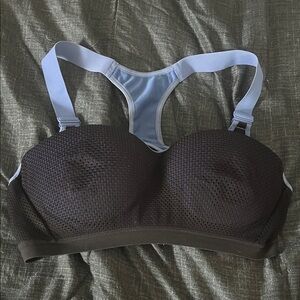 Blue VSX Lightweight Mesh T-back Padded Sport Bra yoga